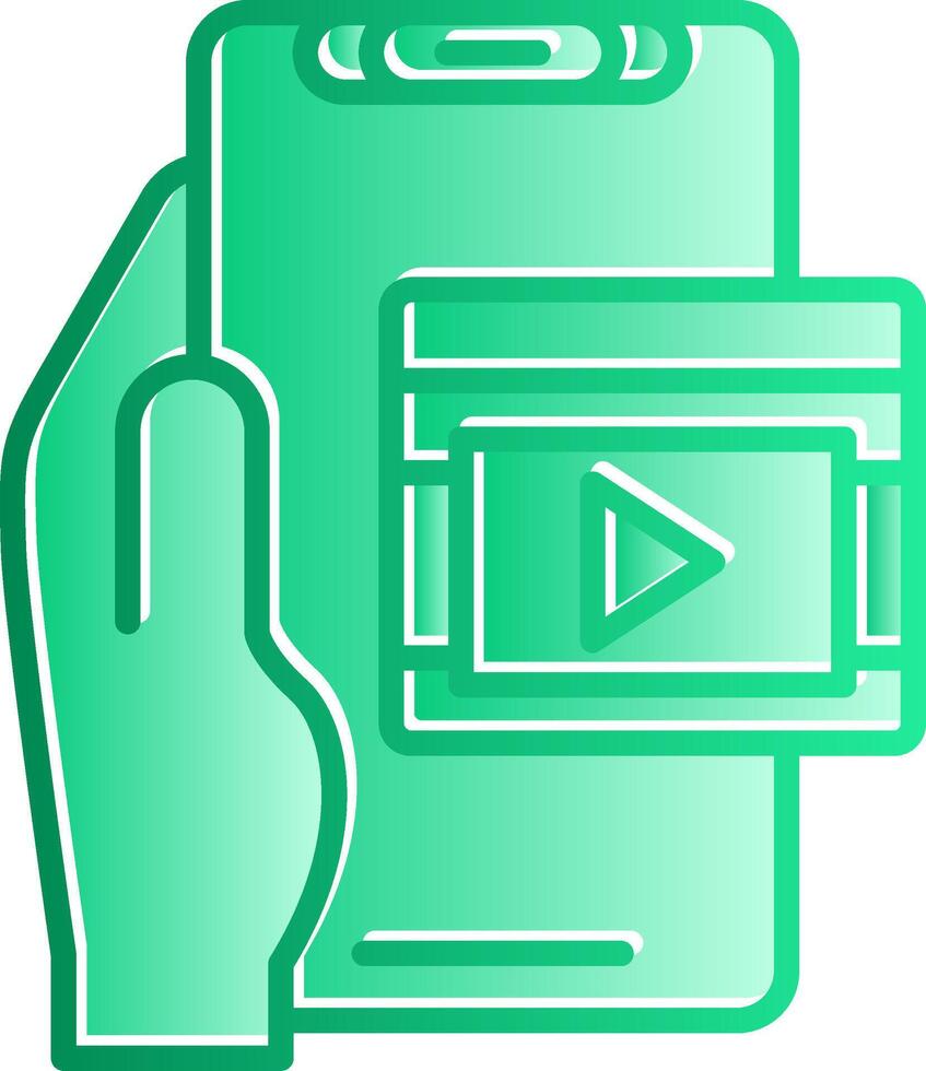 Carousel Gradient Slip Icon vector