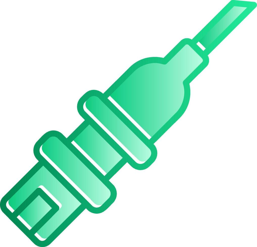 Catheterization Gradient Slip Icon vector