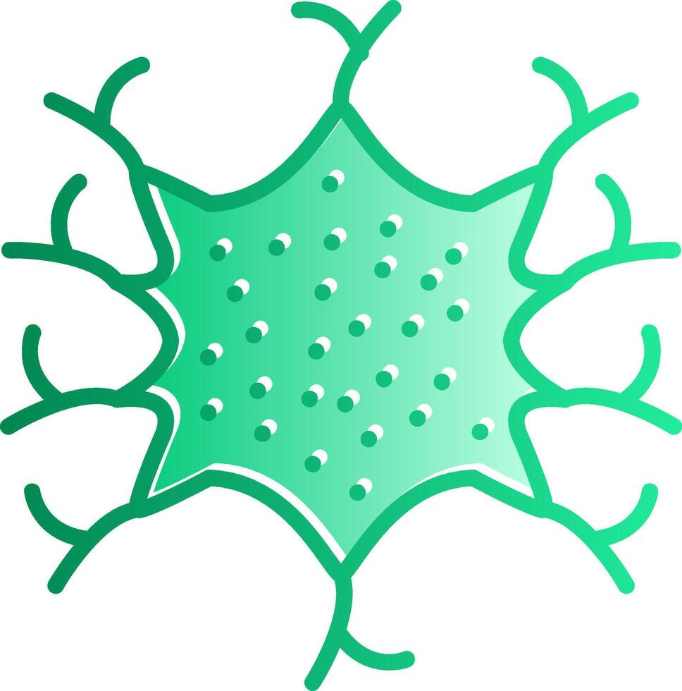 Microglia Gradient Slip Icon vector