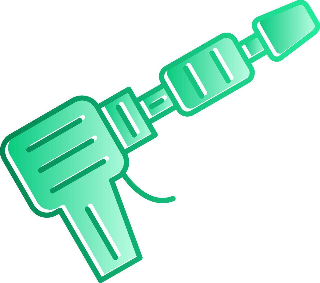 Power Wash Water Gun Gradient Slip Icon vector