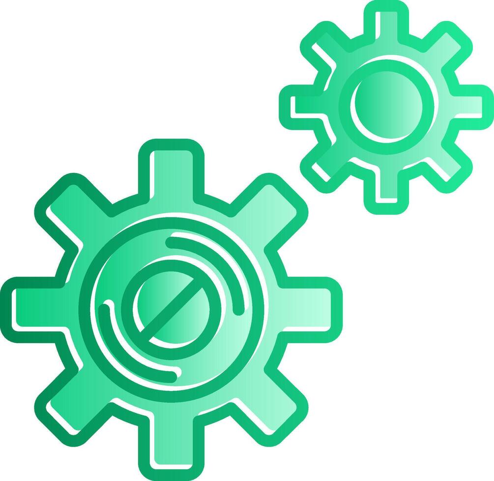 Disruption Gradient Slip Icon vector