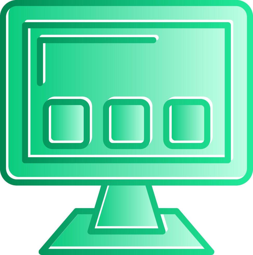 Apps Gradient Slip Icon vector