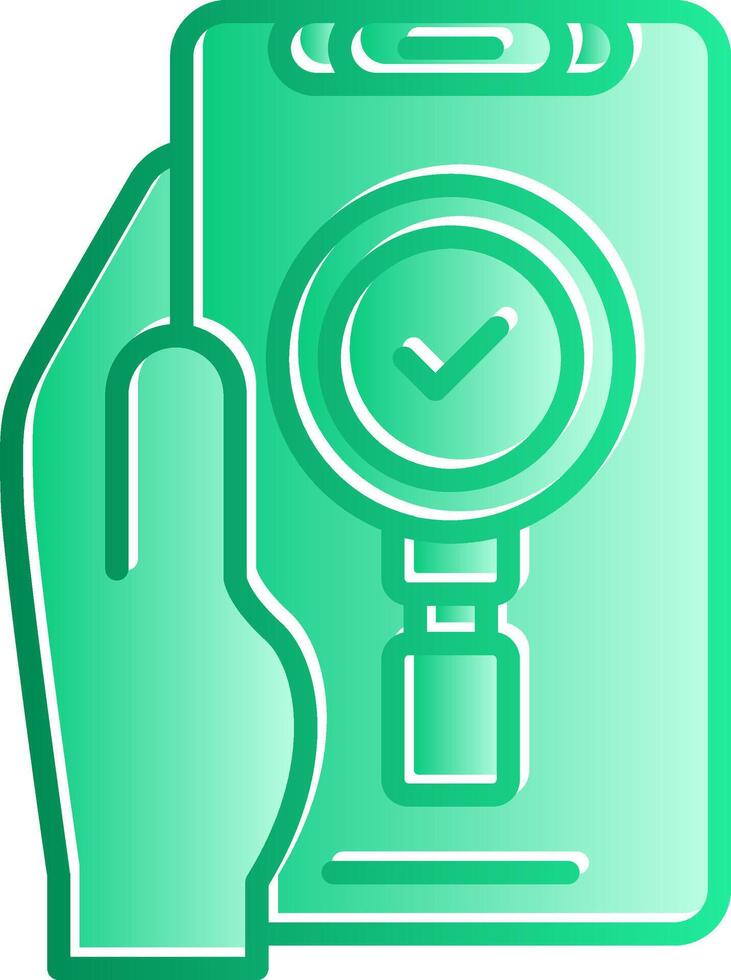 Search Gradient Slip Icon vector