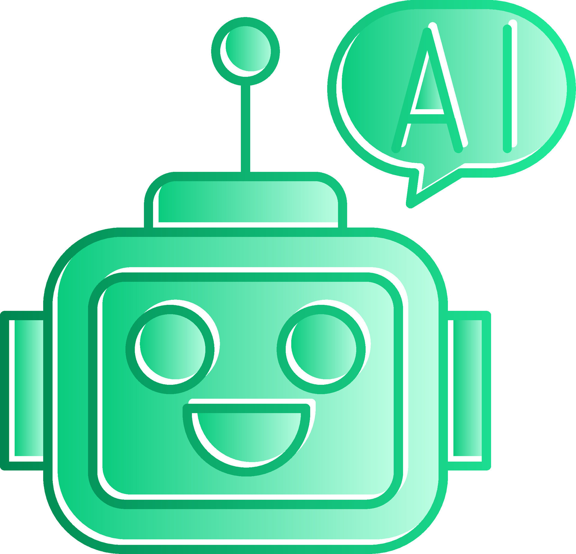 Ai Assistant Gradient Slip Icon 47501991 Vector Art at Vecteezy