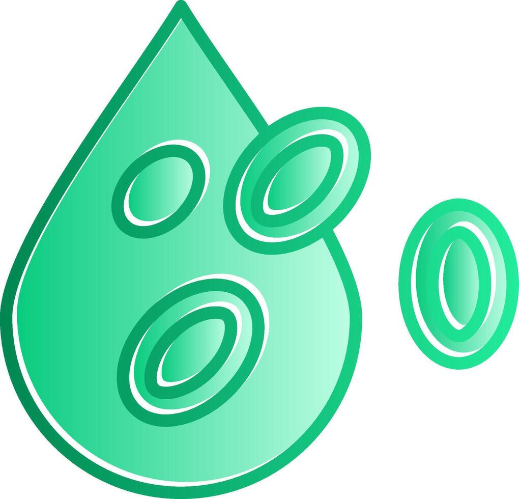 Platelet Gradient Slip Icon vector