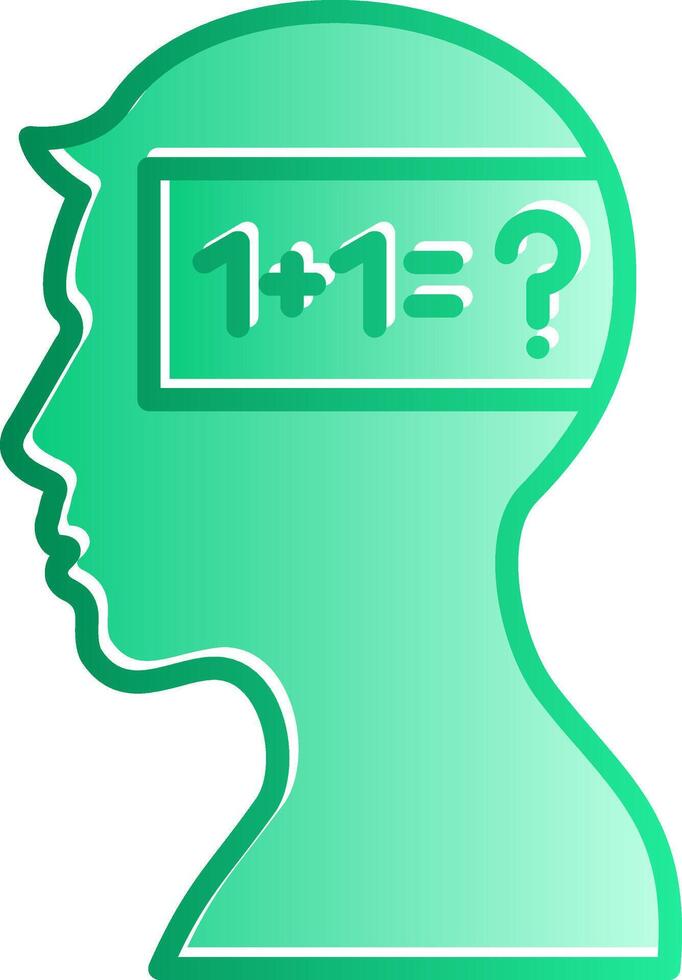 Parkinson Gradient Slip Icon vector