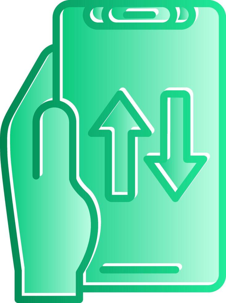 Sharing Gradient Slip Icon vector