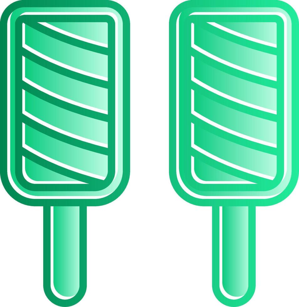 Popsicle Gradient Slip Icon vector