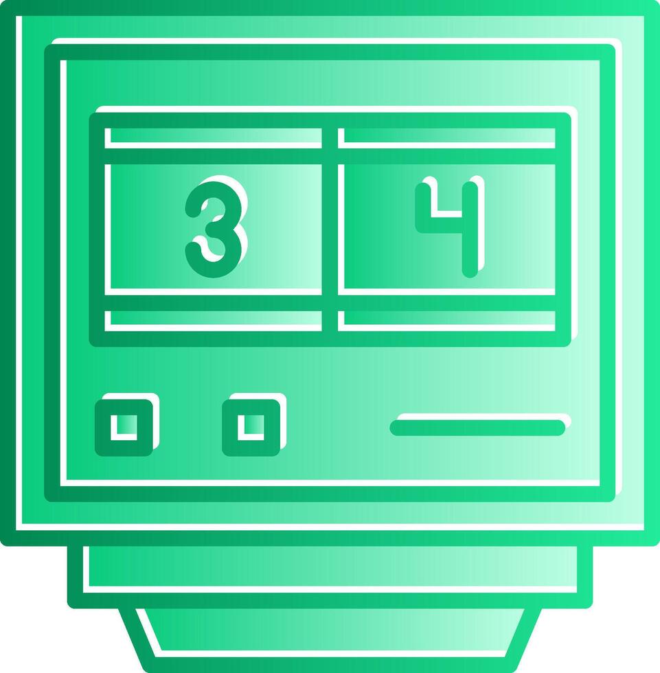 Lap Counters Gradient Slip Icon vector