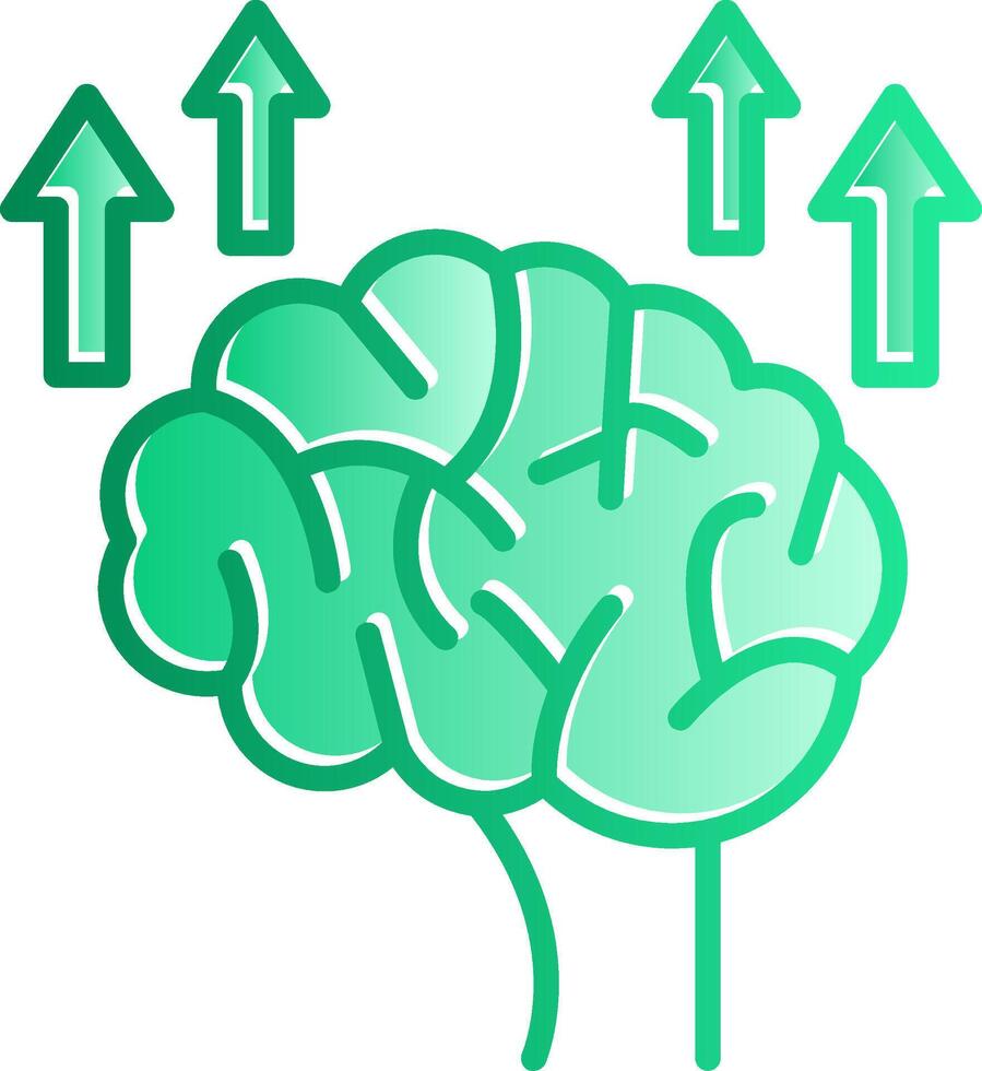 Neuroplasticity Gradient Slip Icon vector