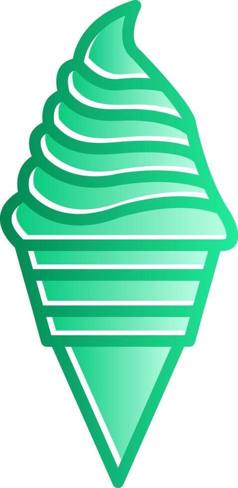 Ice Cream Gradient Slip Icon vector