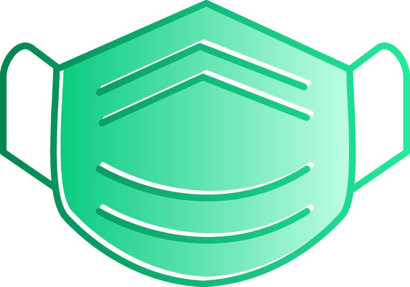 Mask Gradient Slip Icon vector