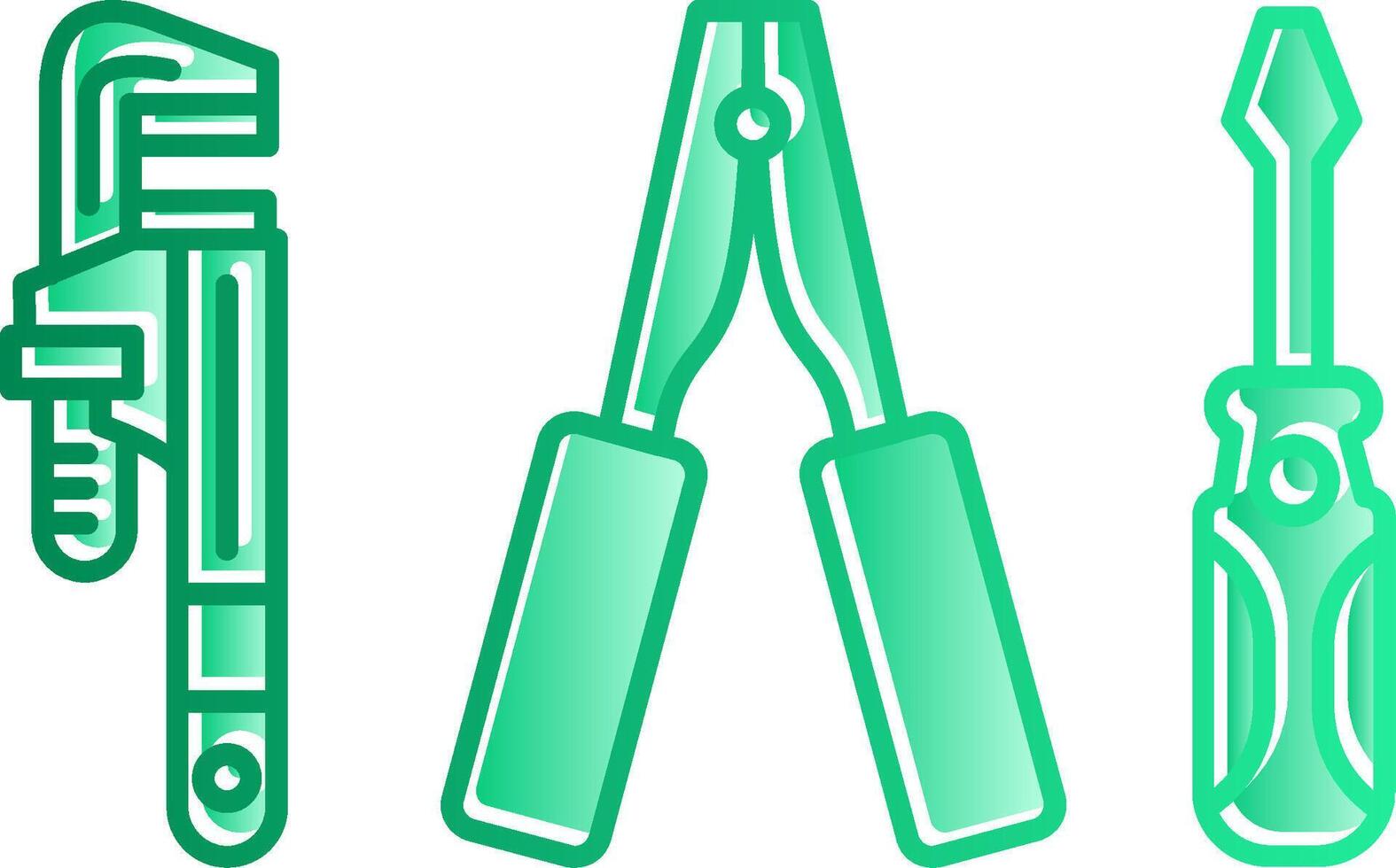 Repair Kit Gradient Slip Icon vector