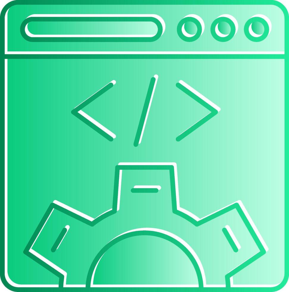 Web Design Gradient Slip Icon vector