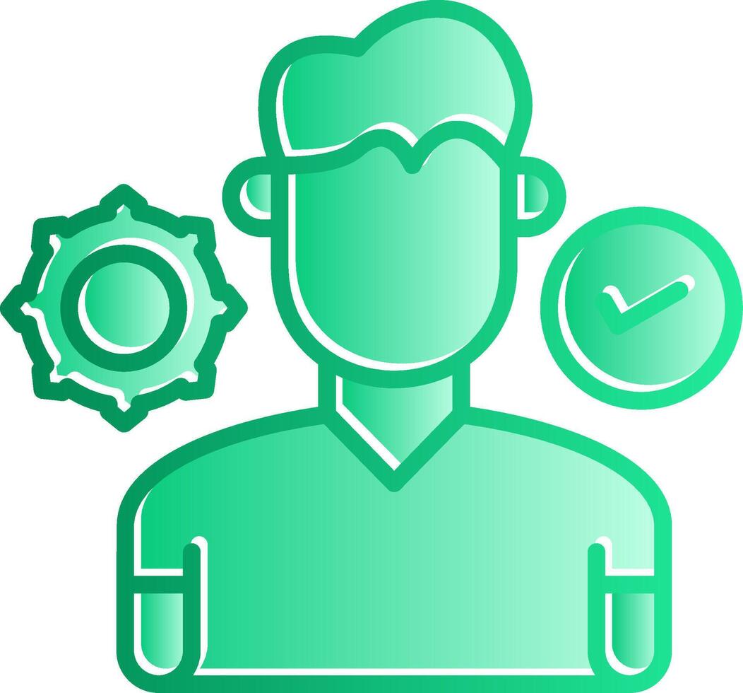 Coach Gradient Slip Icon vector