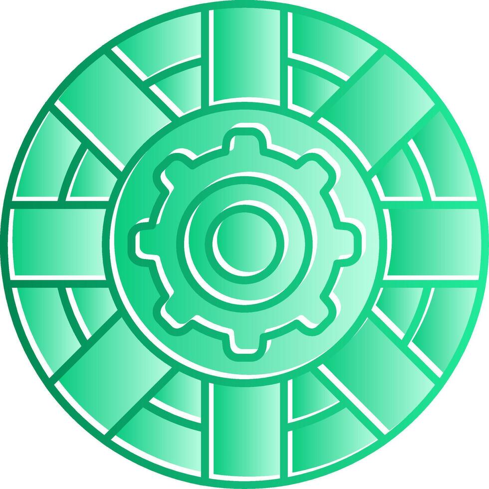 Support Gradient Slip Icon vector