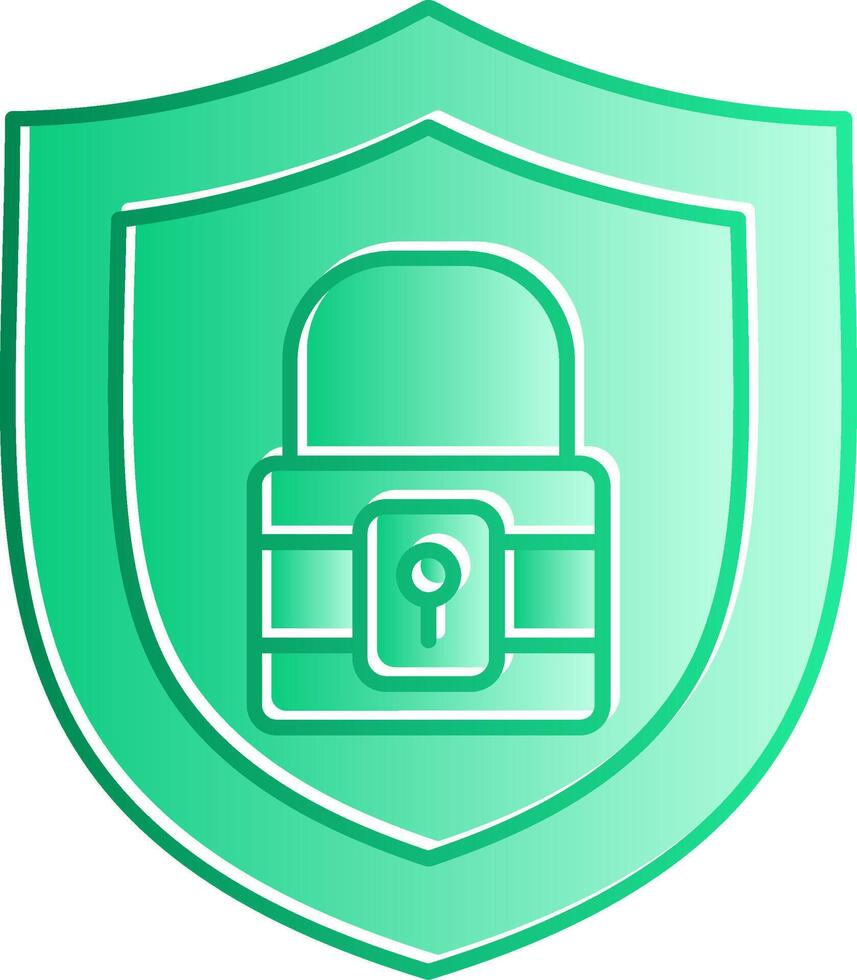 Anti Theft Gradient Slip Icon vector
