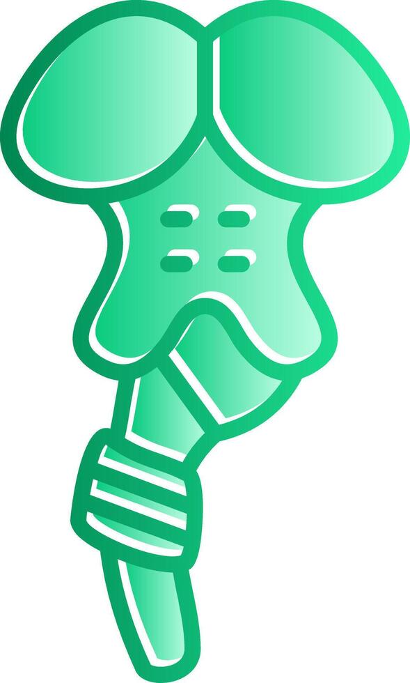 Brainstem Gradient Slip Icon vector