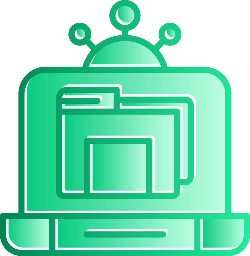 Files Exchange Gradient Slip Icon vector