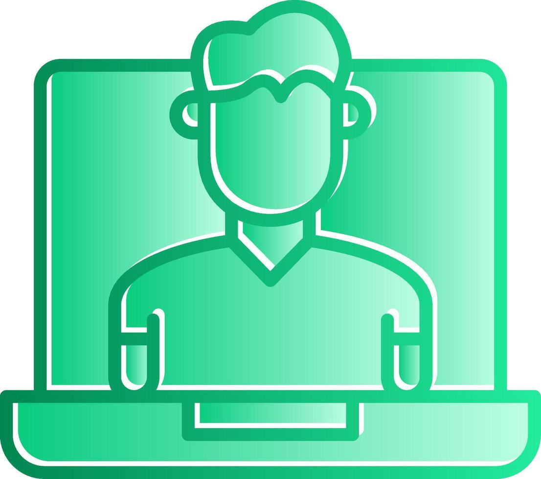OnGradient Slip Coach Gradient Slip Icon vector