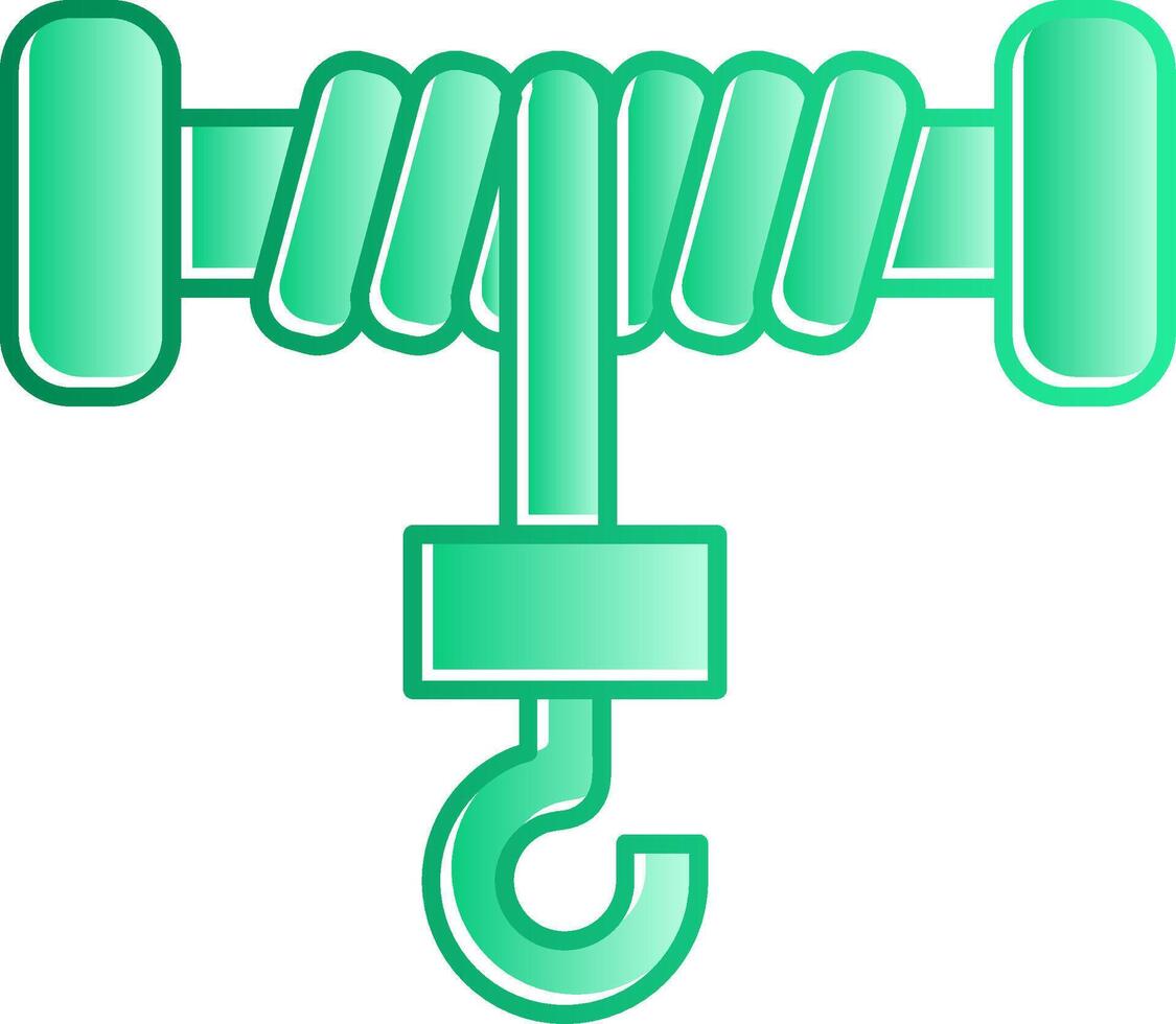 Hoist Gradient Slip Icon vector