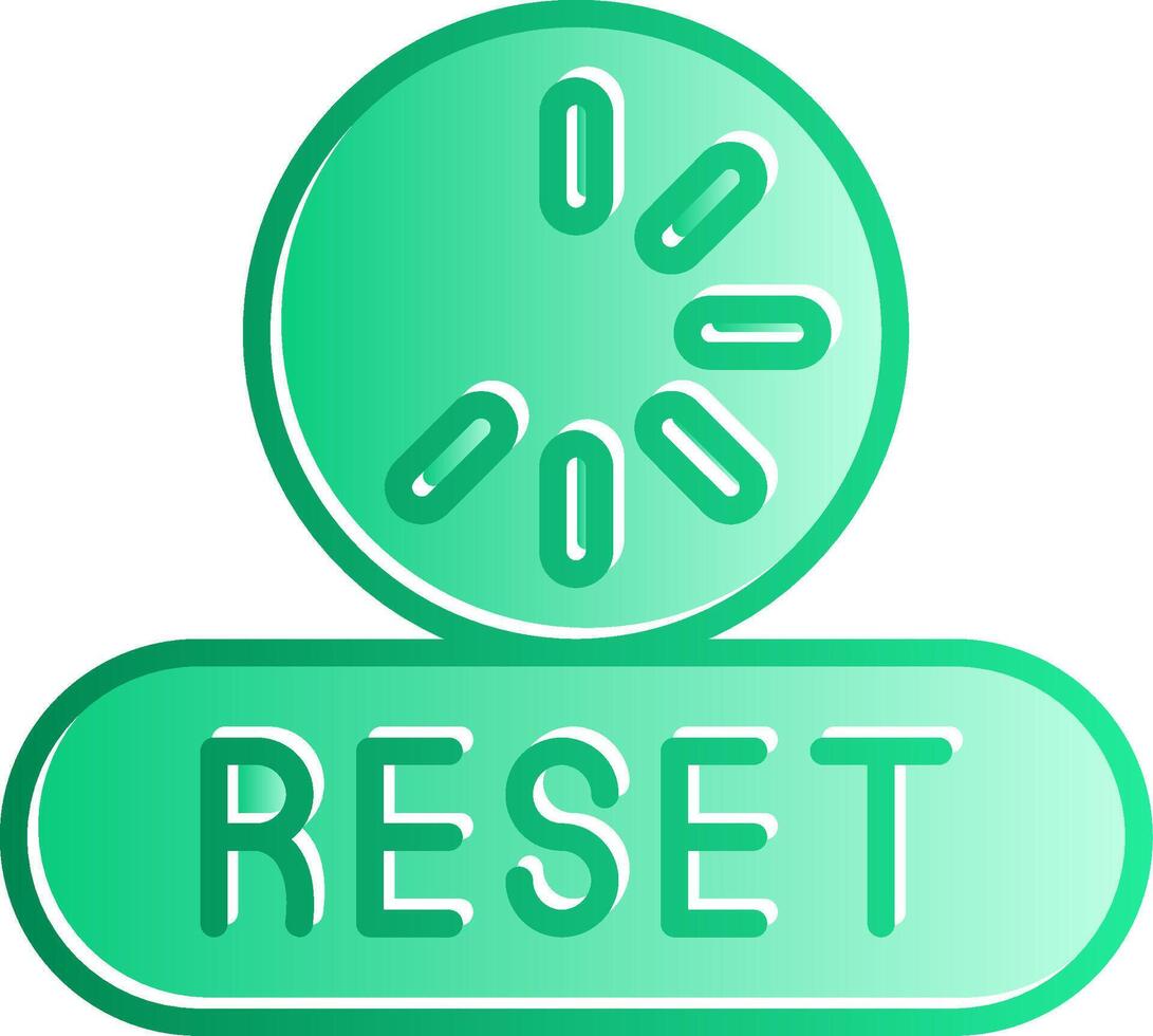Reset Gradient Slip Icon vector