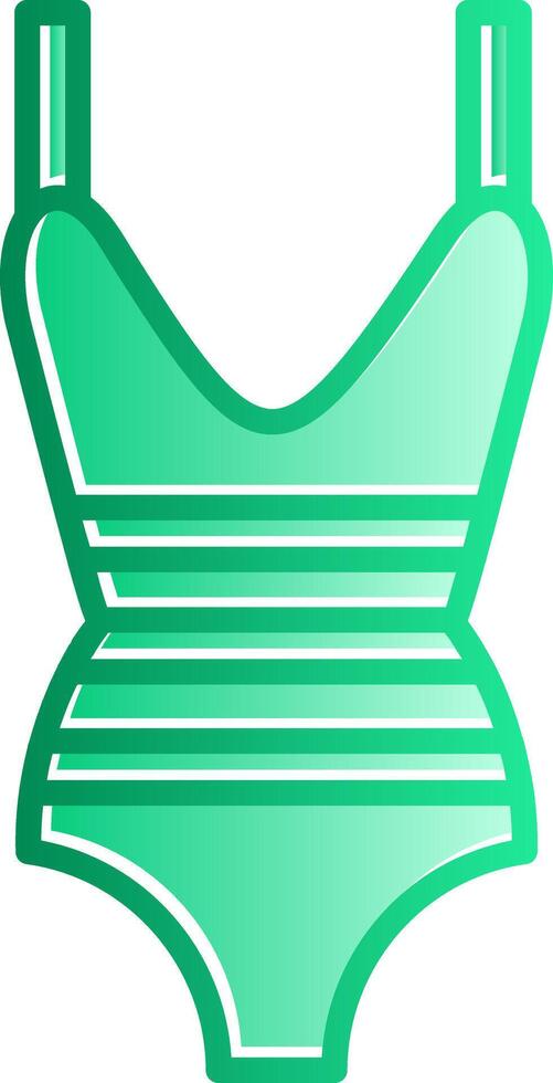 Leotard Gradient Slip Icon vector