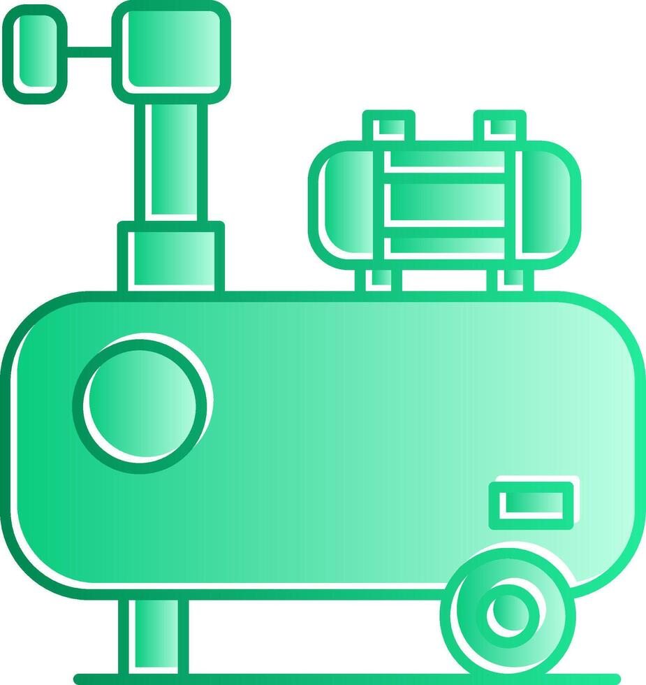 Air Compressor Gradient Slip Icon vector