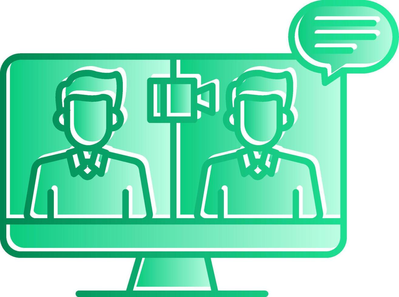 OnGradient Slip Conference Gradient Slip Icon vector