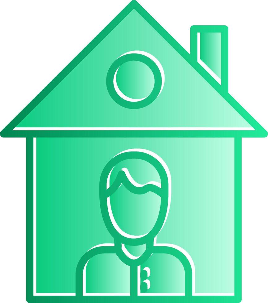 Isolation Gradient Slip Icon vector