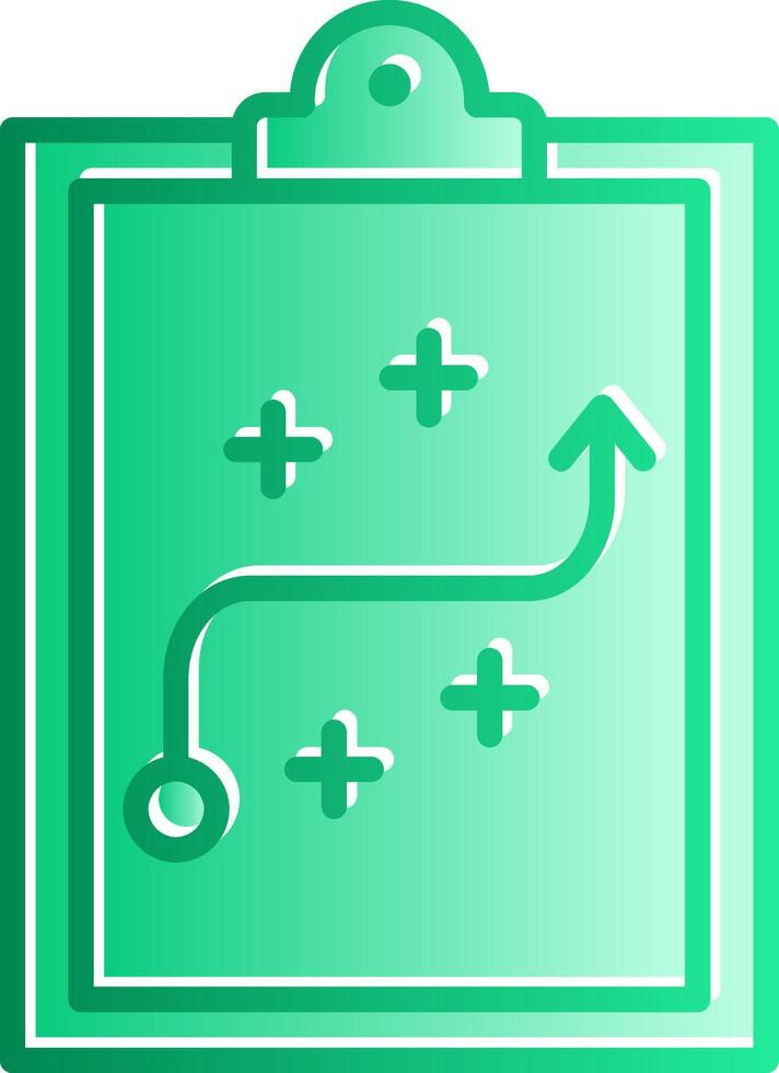 Strategy Gradient Slip Icon vector