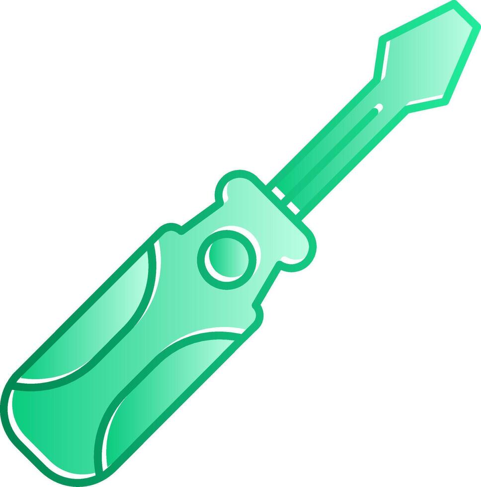 Screwdrive Gradient Slip Icon vector