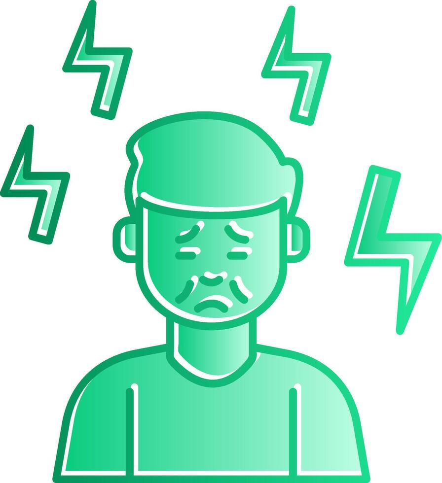 Depression Gradient Slip Icon vector