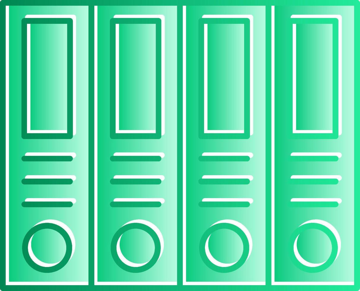 Archive Gradient Slip Icon vector