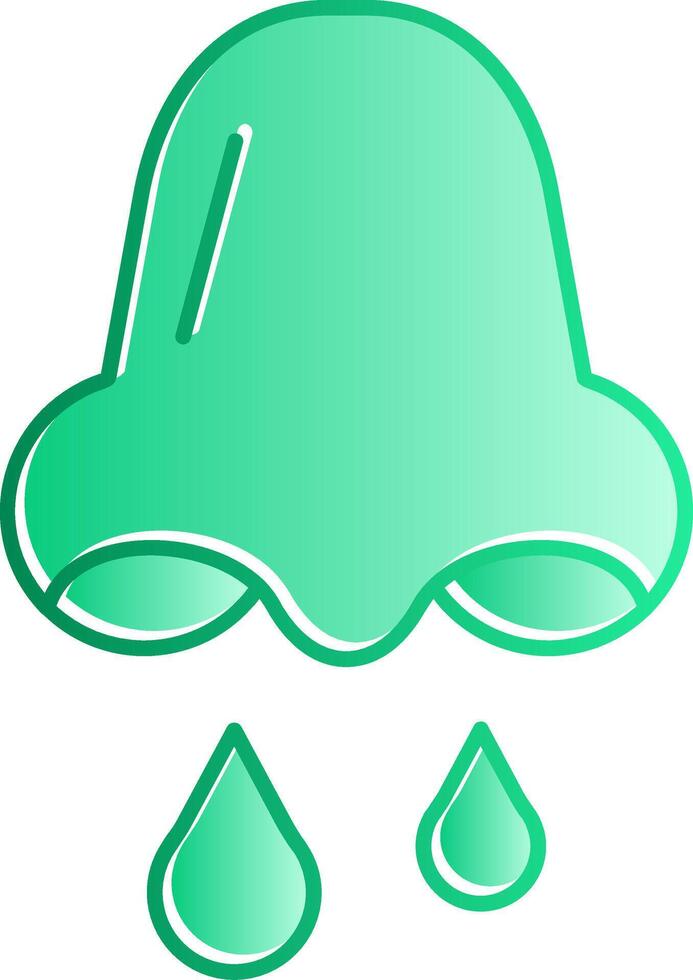 Congestion Gradient Slip Icon vector