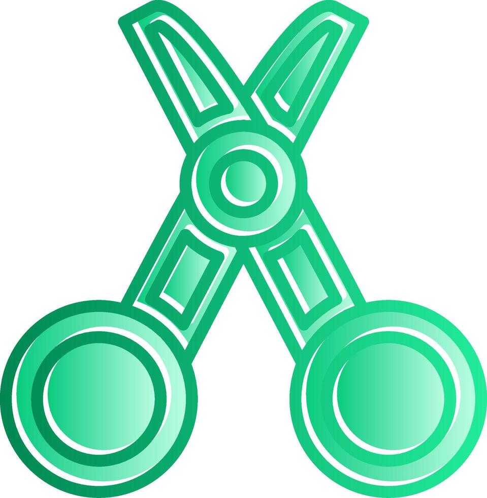 Tailor Gradient Slip Icon vector
