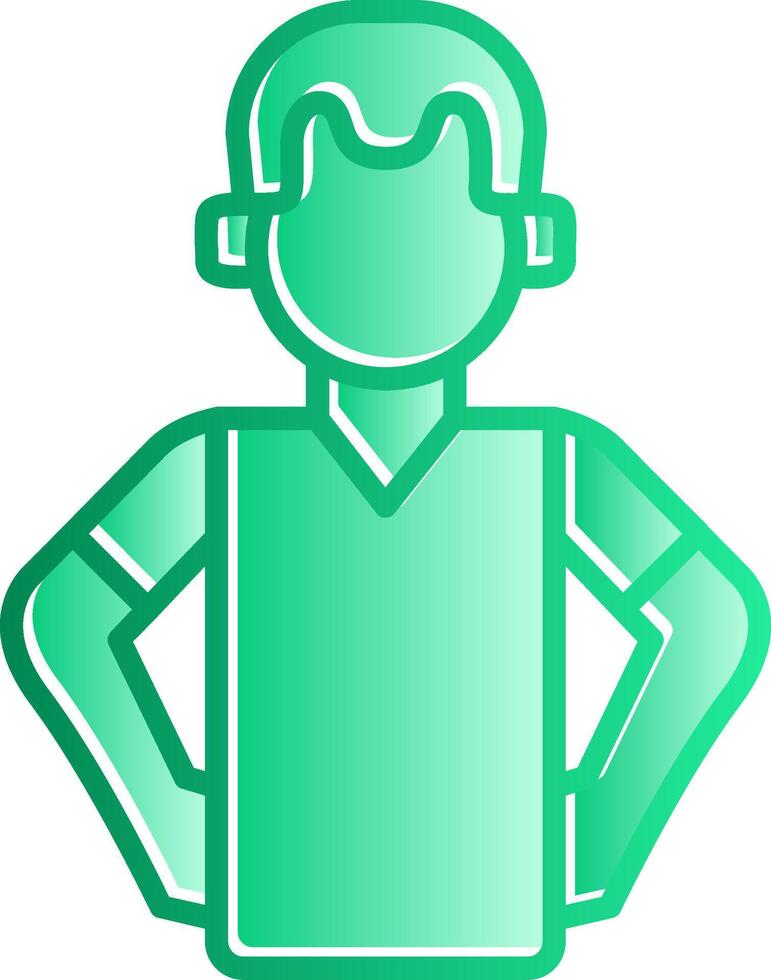 Hip Gradient Slip Icon vector