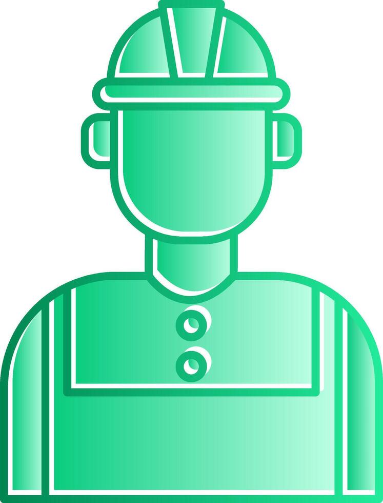 Technician Gradient Slip Icon vector