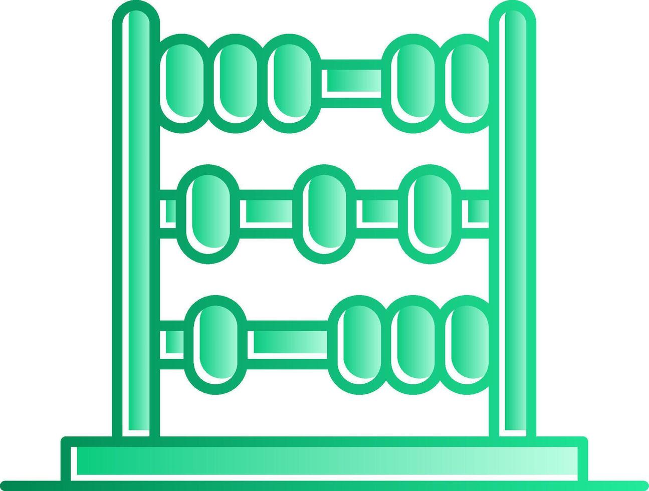 Abacus Gradient Slip Icon vector