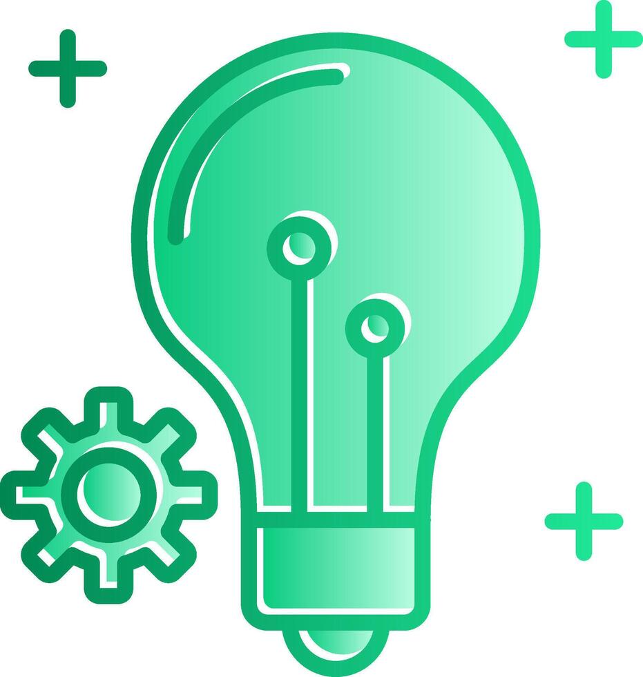 Innovation Gradient Slip Icon vector