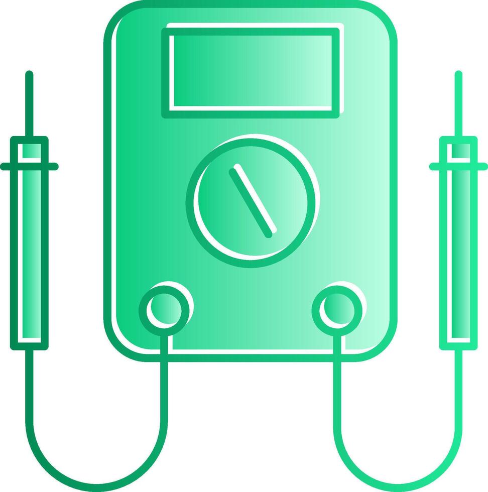 Multimeter Gradient Slip Icon vector