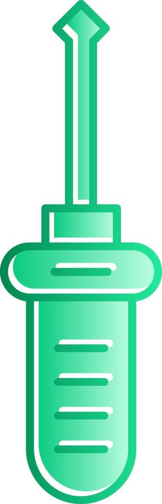 Screwdriver Gradient Slip Icon vector