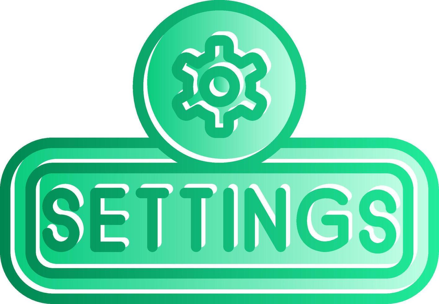 Setting Gradient Slip Icon vector