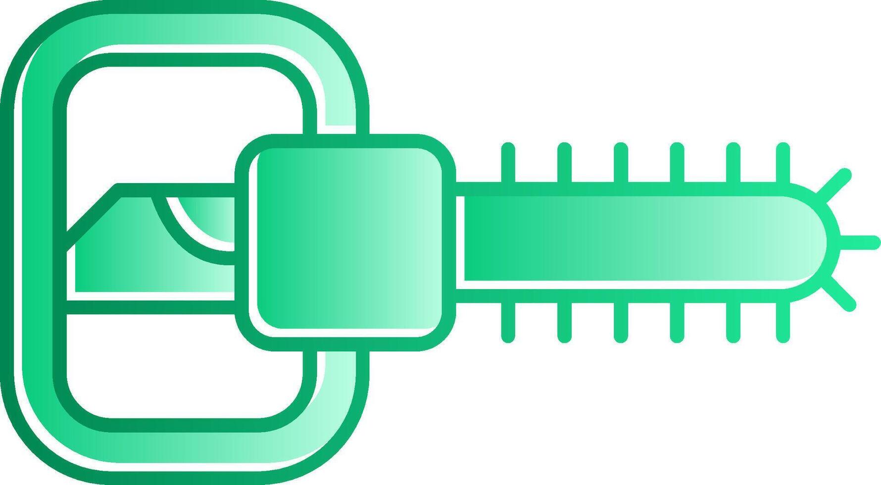 Chainsaw Gradient Slip Icon vector