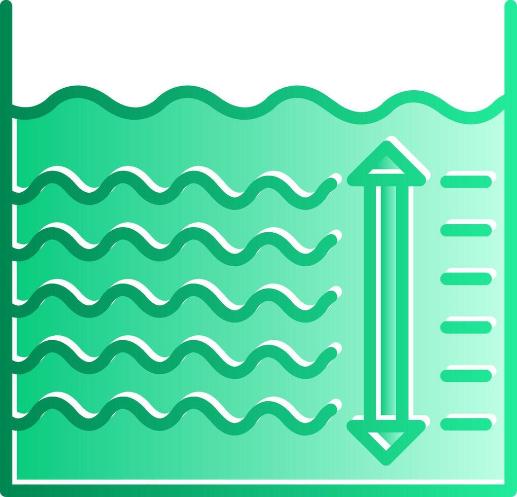 Depth Gradient Slip Icon vector