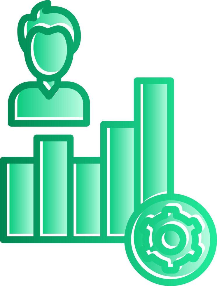 Productivity Gradient Slip Icon vector