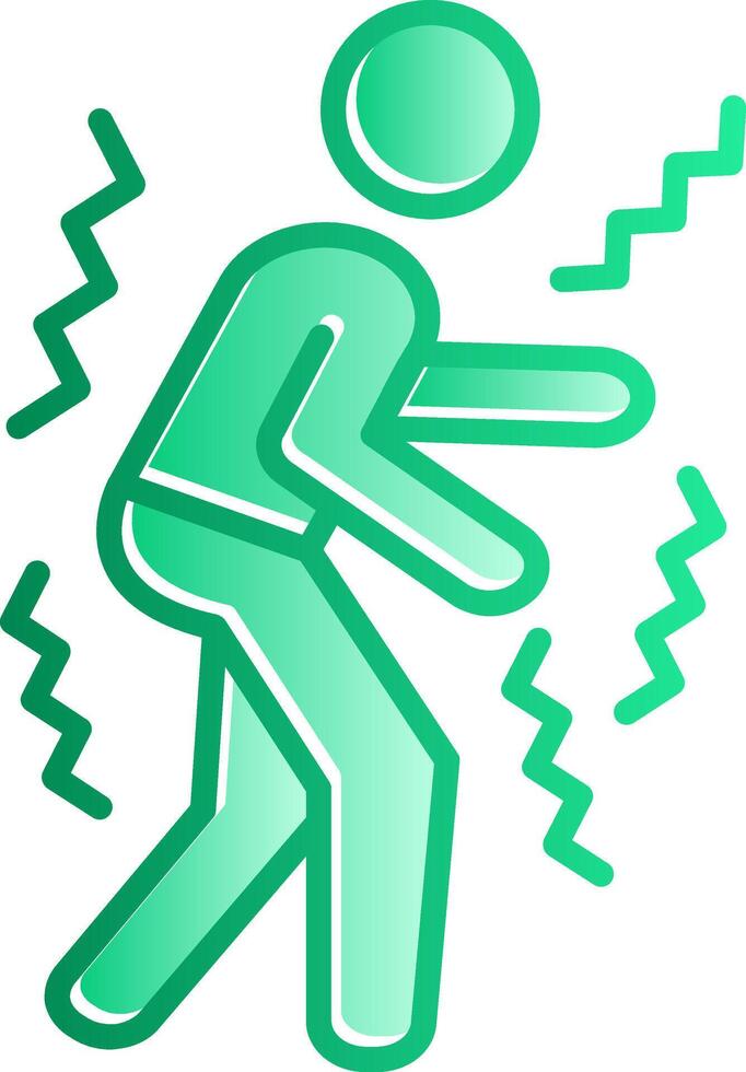 Parkinson Gradient Slip Icon vector