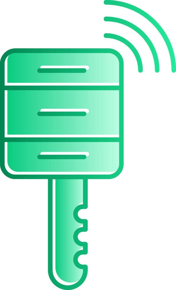 Smart Key Gradient Slip Icon vector