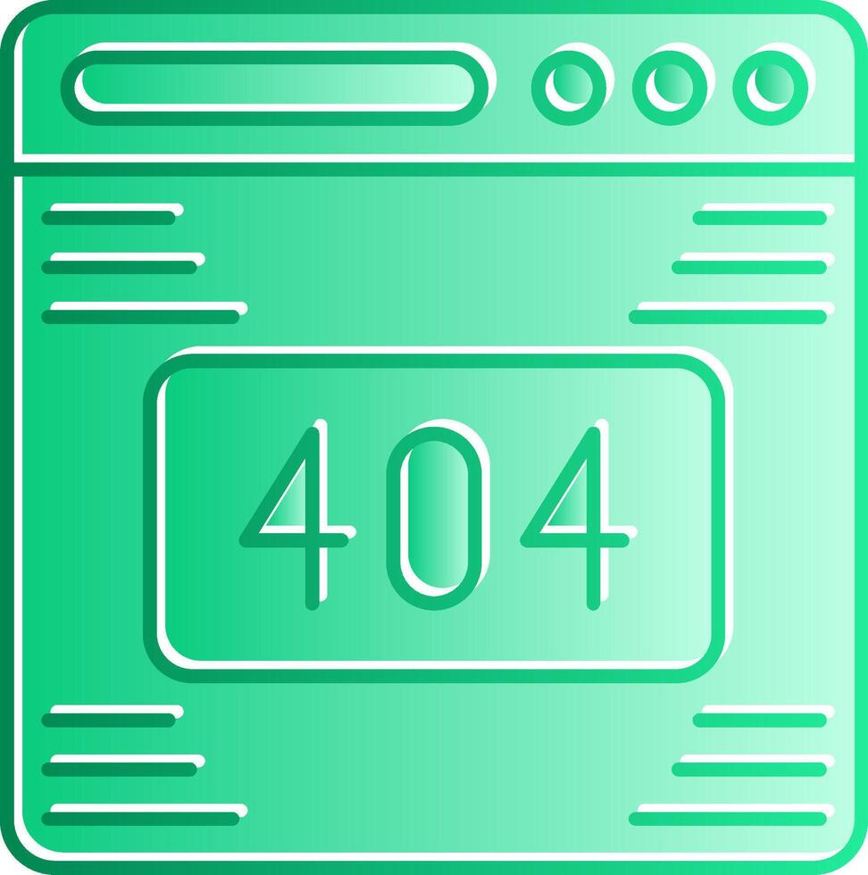 404 Error Gradient Slip Icon vector