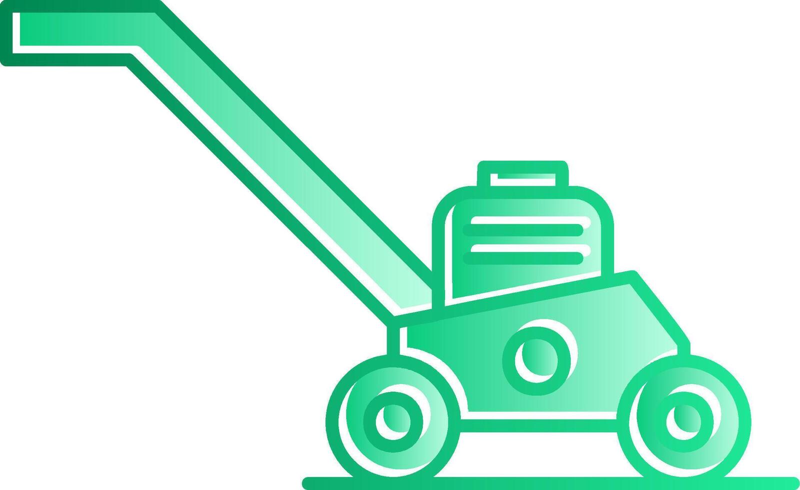 Lawn Mower Gradient Slip Icon vector
